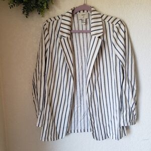 NWOT Forever 21 Striped Open Blazer Size S